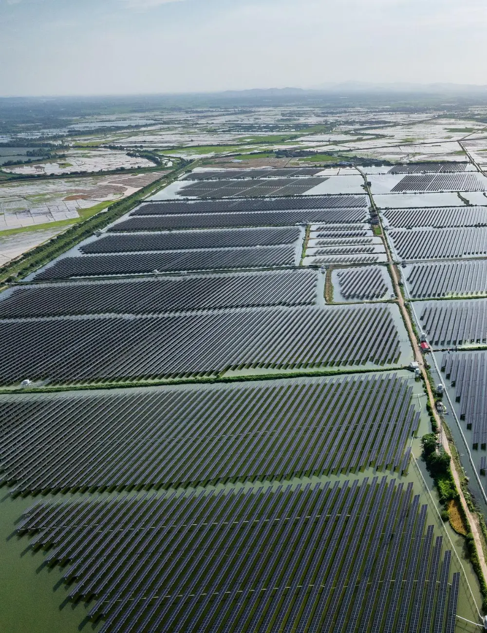 Utility-scale solar grid infrastructure