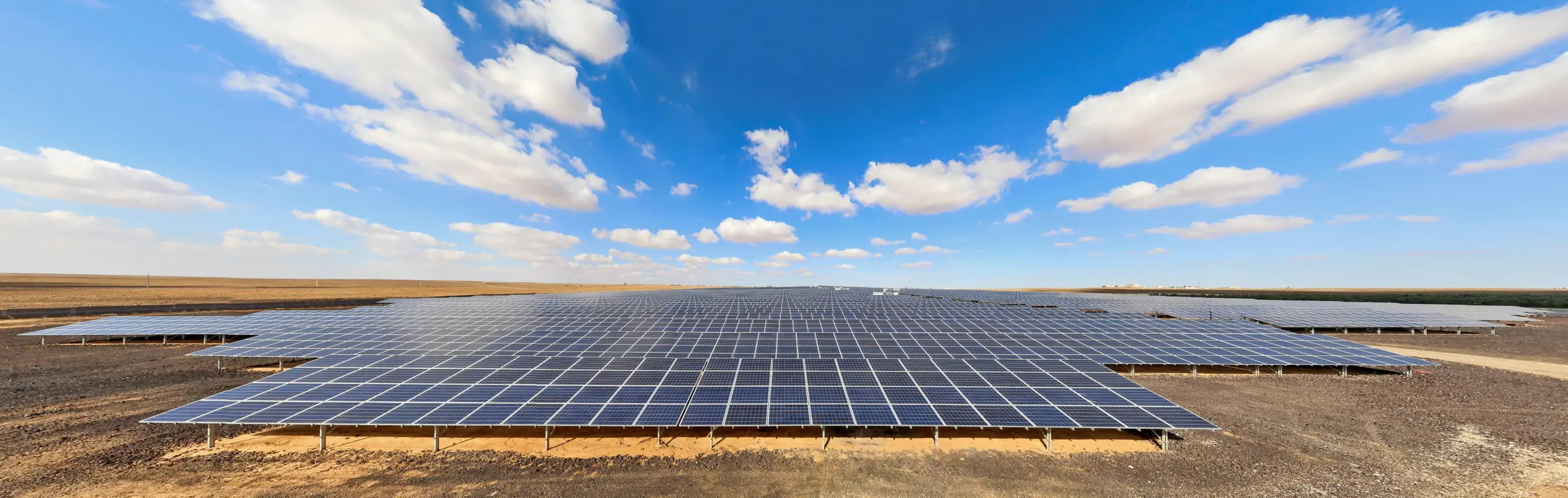 Utility-scale solar field