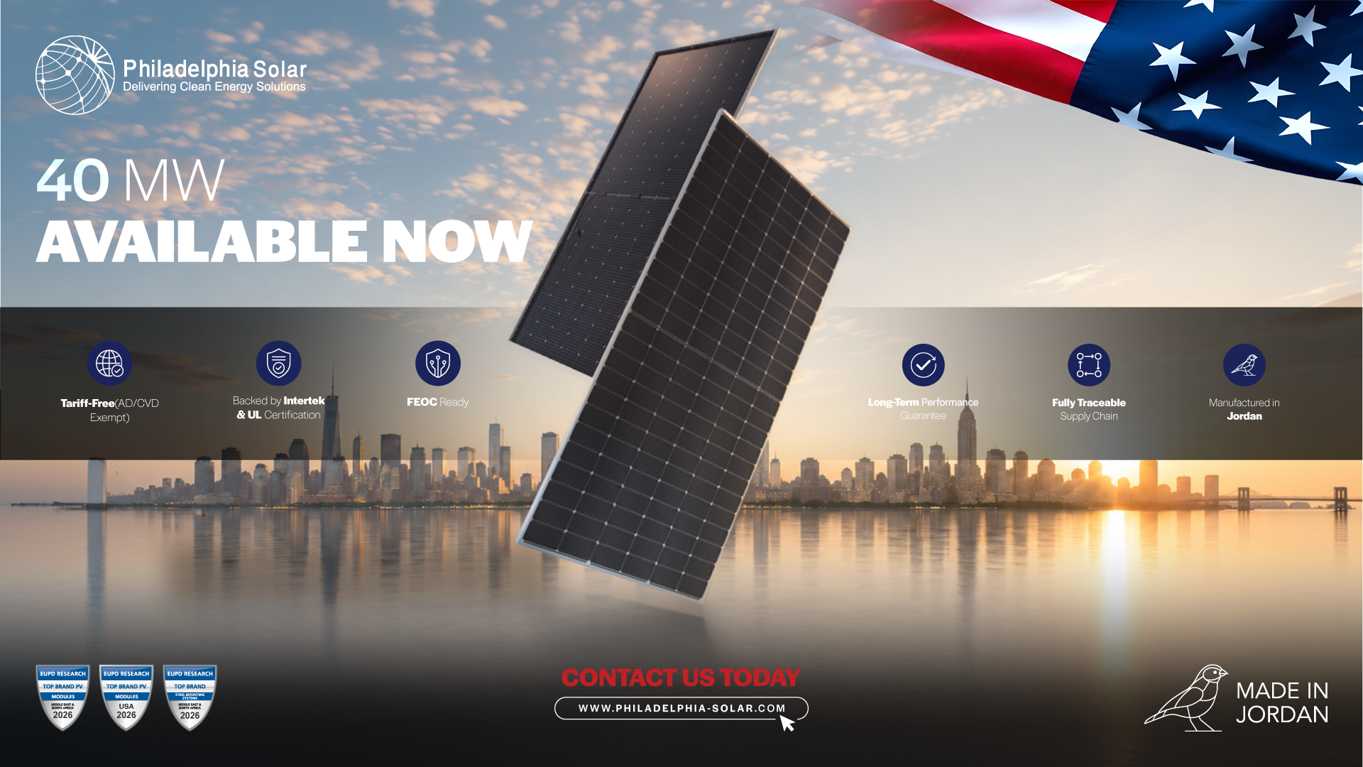 40 MW Available Now - Philadelphia Solar