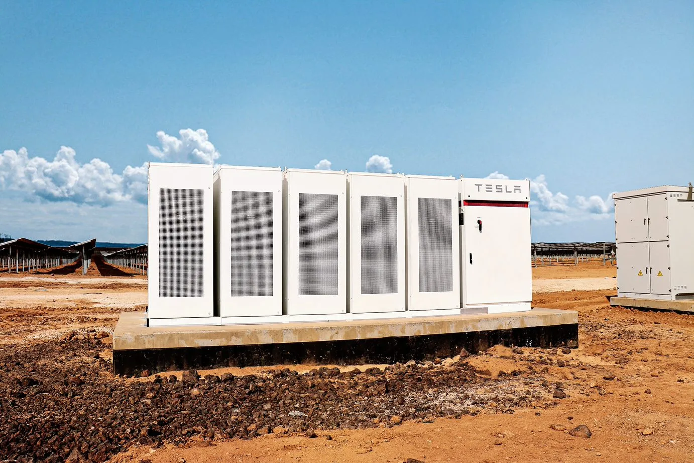 Tesla battery energy storage system at Al-Badiya