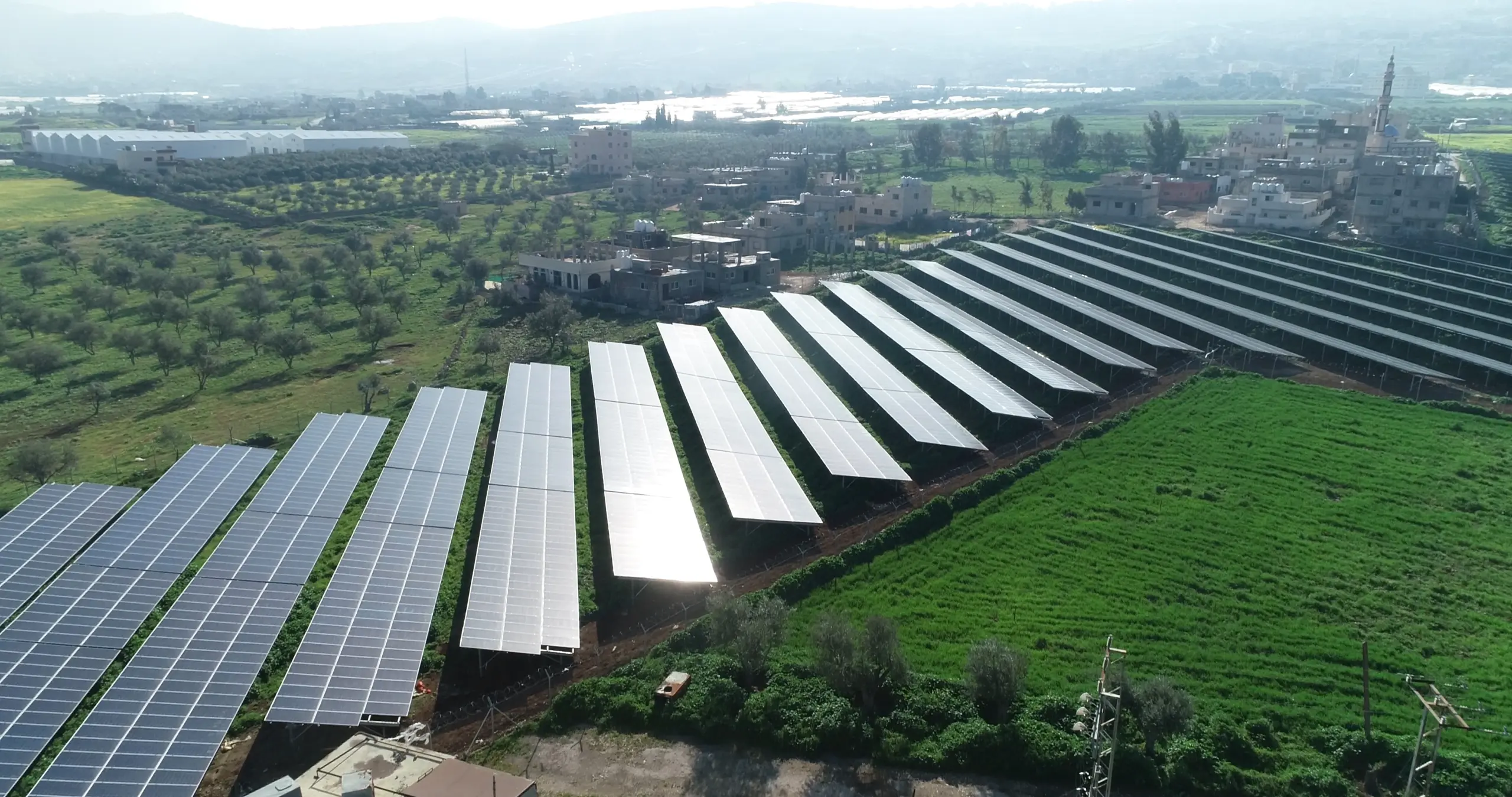 Large solar field serving Abdali Medical Center